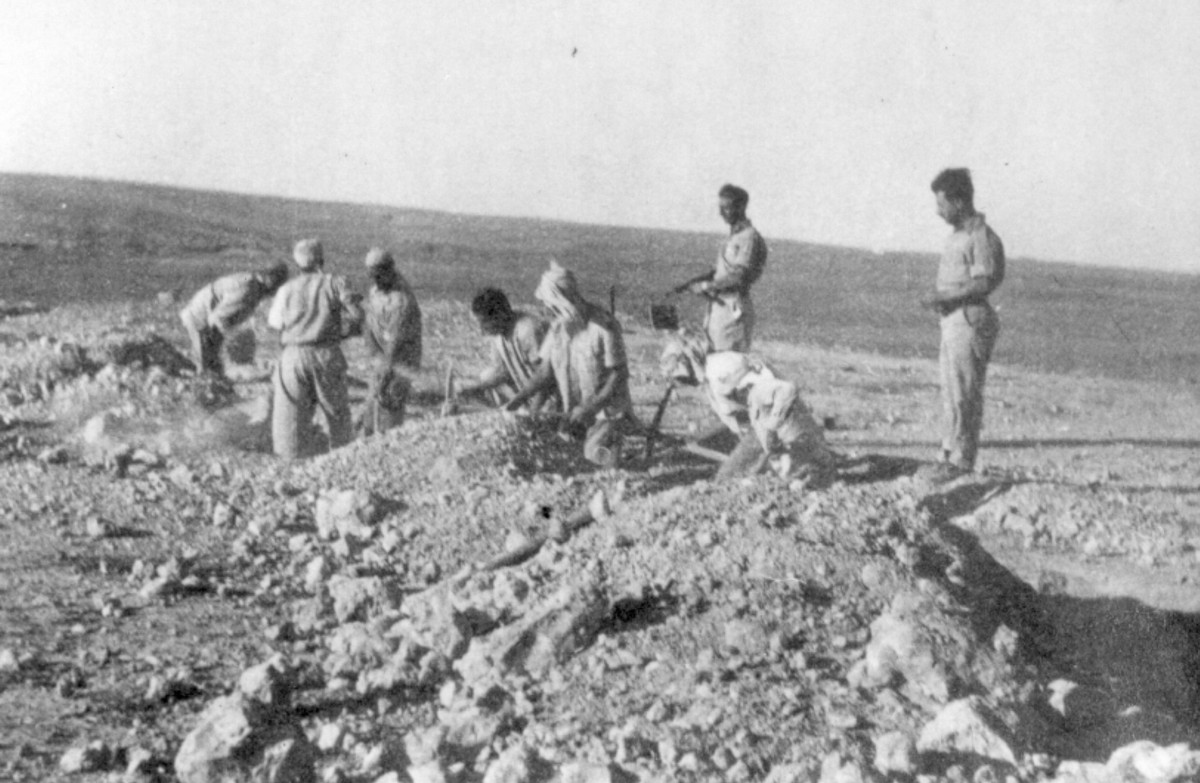 תעלות קשר וביצורים במחנה שובל