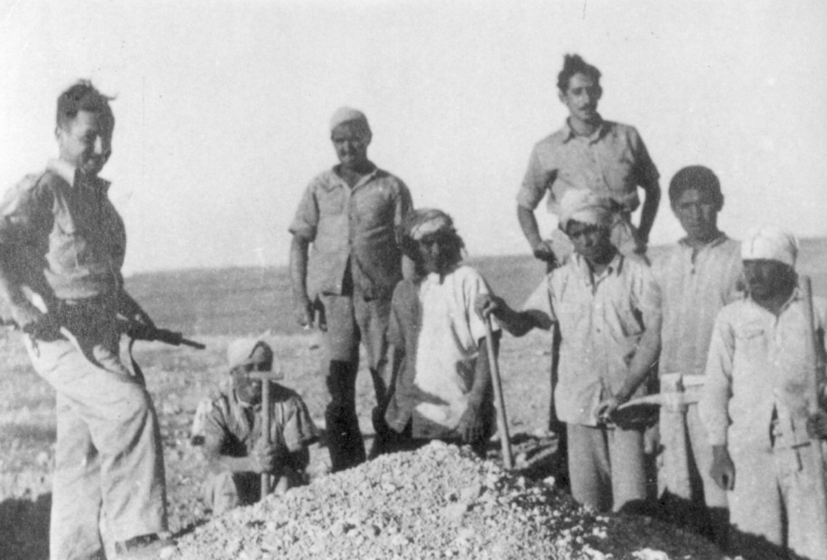 תעלות קשר וביצורים במחנה שובל
