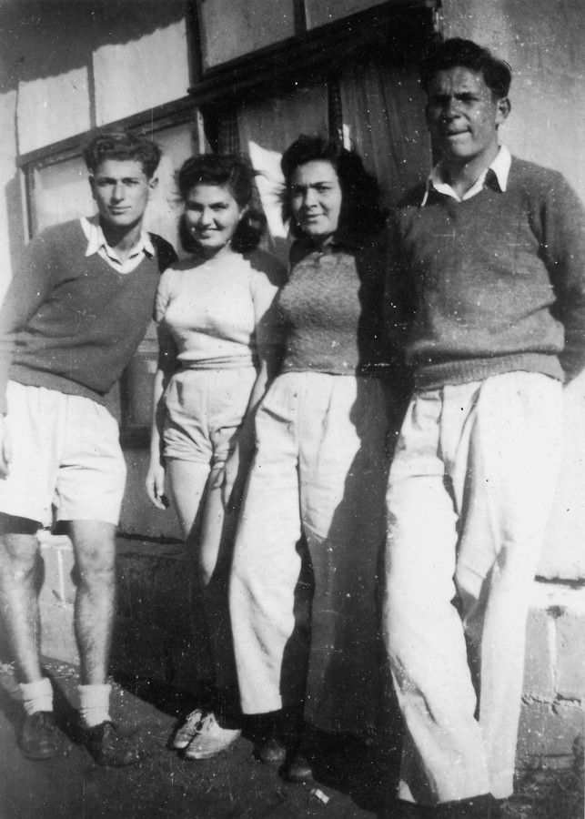 בגבעת חיים- גרעין ג' של מכבי צעיר 1946- 7.1945