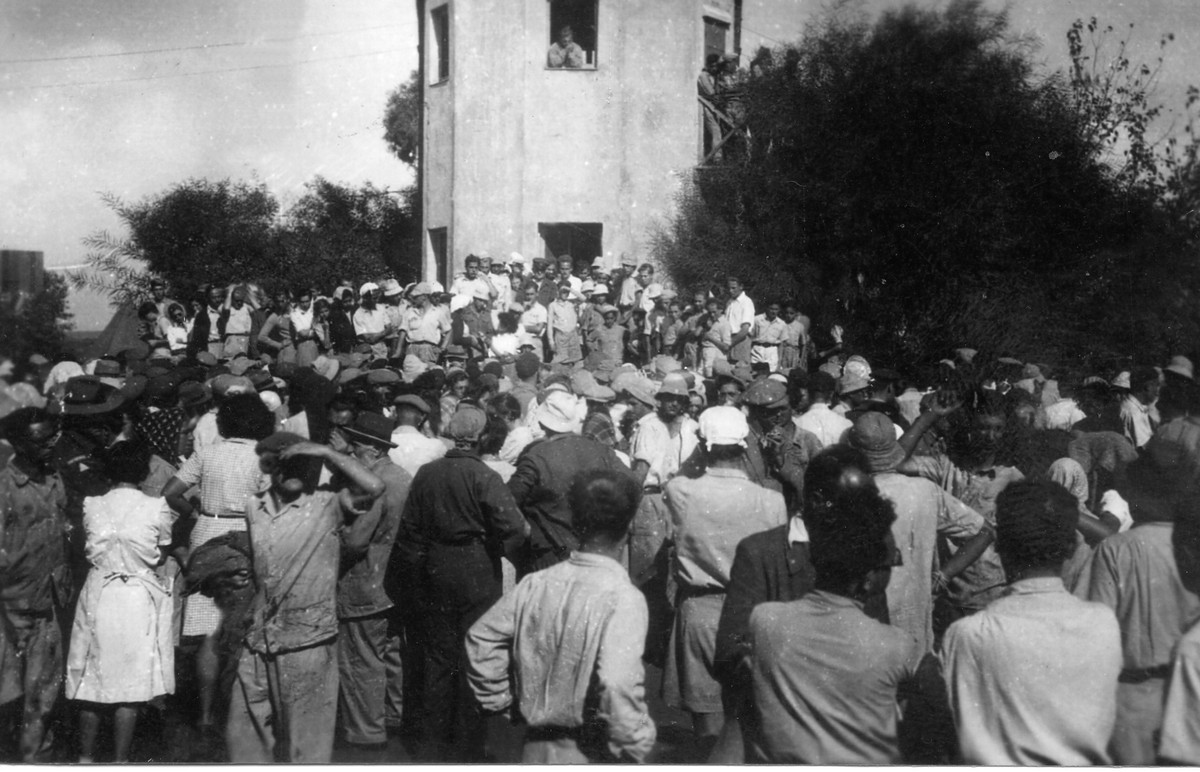 בגבעת חיים- גרעין ג' של מכבי צעיר 1946- 7.1945